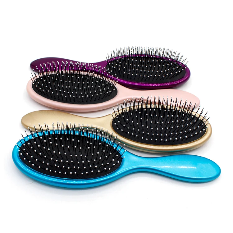 Custom Logo Paddle Detangling Brush Effective Wet And Dry Detangler Hair Brush