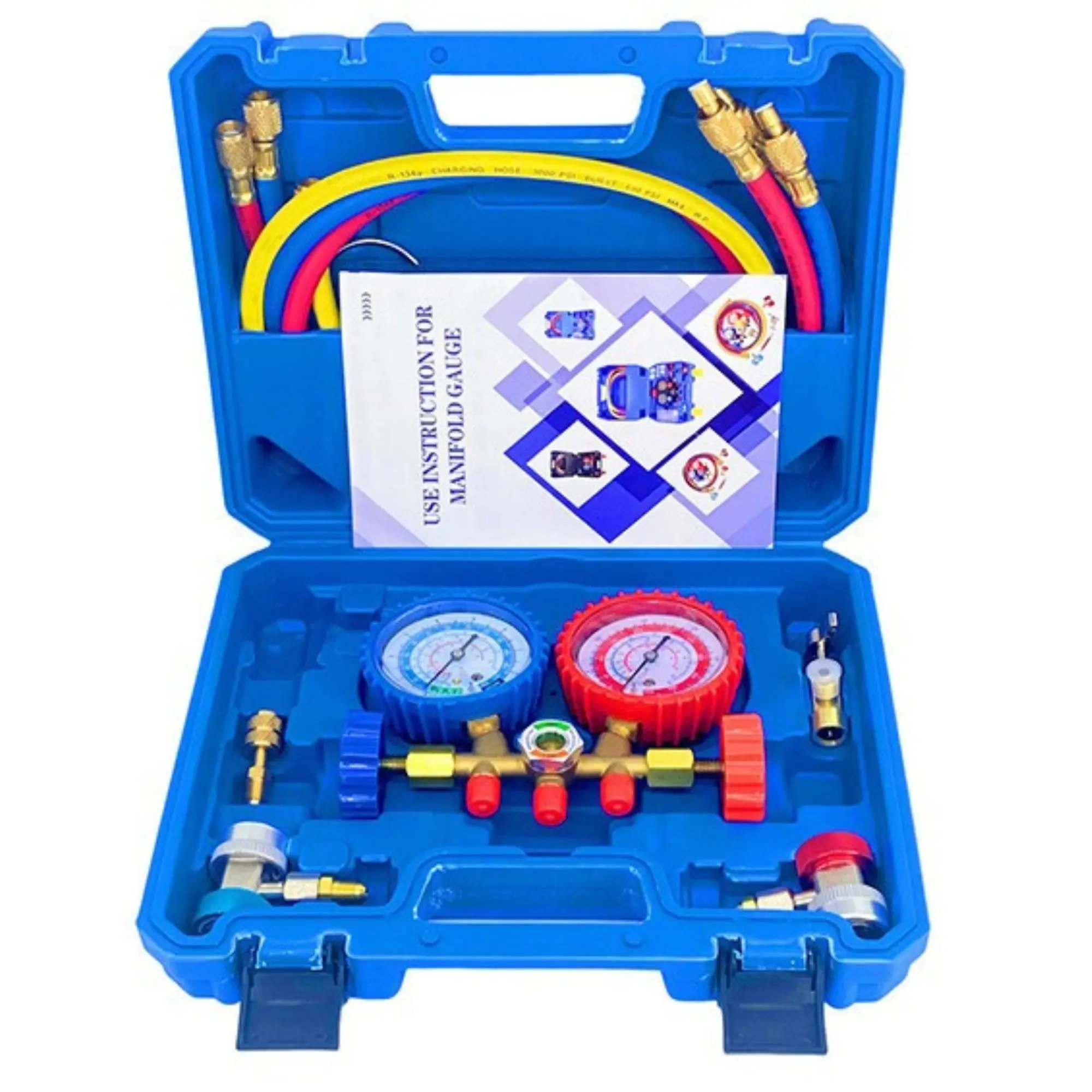 CLAUTOOL Для R134a R410 R12 R22 R502 двойной 3 Way A/C набор коллекторов хладагента