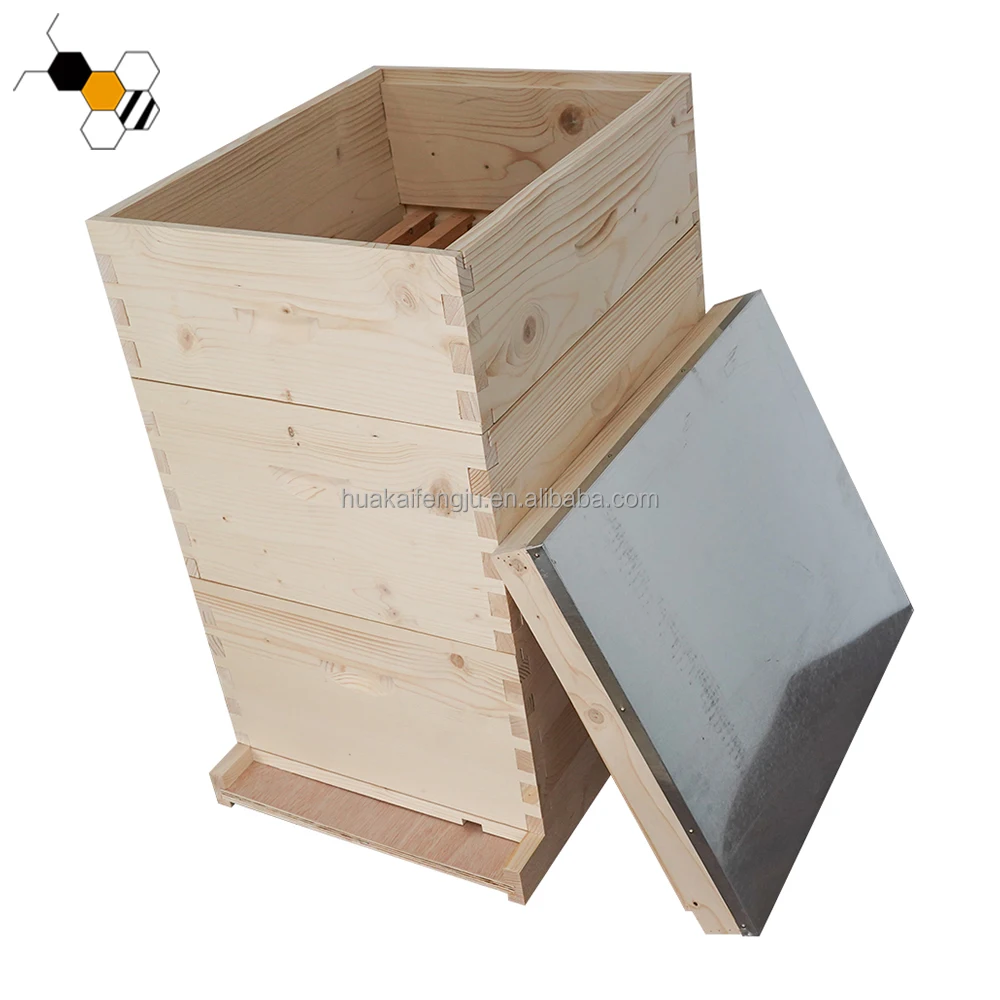 Manufactures Supply Beekeeping Box 3 Layers Custom Wooden Langstroth Beehive