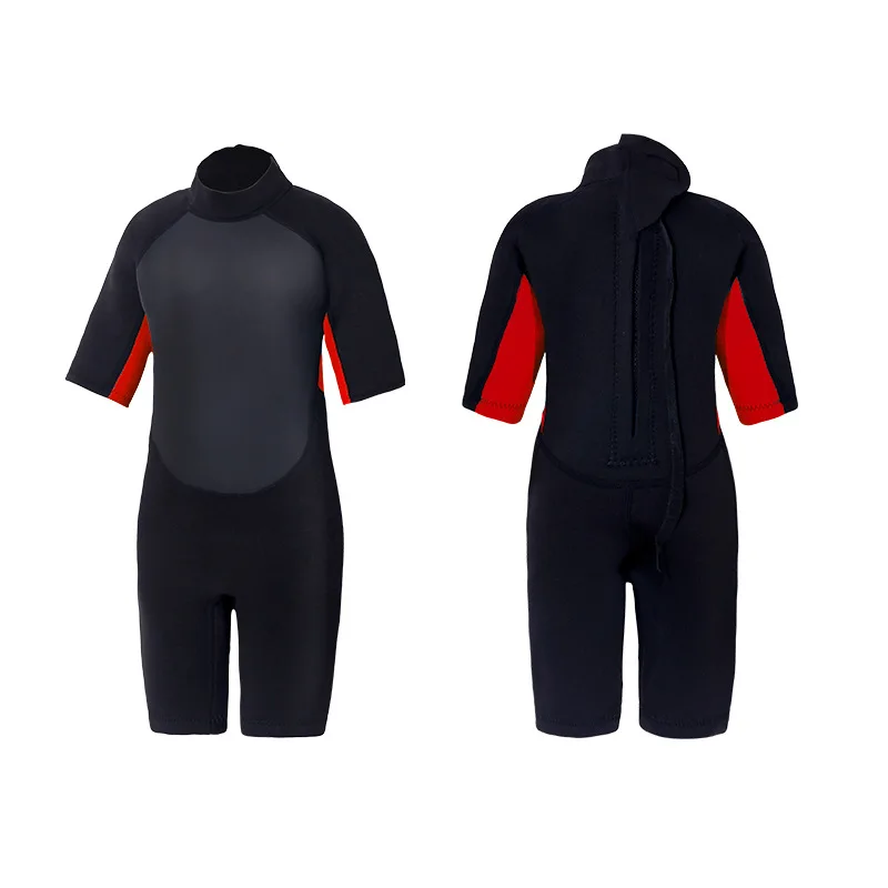 3mm SBR Neoprene Wetsuit Thermal Warm Bathing Suit Short Surfing Swimsuit Swimwear for Kids