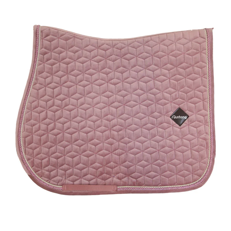 High Quality Luxury Horse Saddle Pad Dressage Wholesale Price Cotton Made Horse Dressage English Saddle Pad