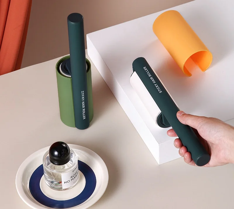 Household light luxury simple roller can tear paper lint remover dust removal brush hair