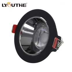 Black gu10 led downlight spotlight 3w cob spot light adjustable hotel mr16 aluminum downlights