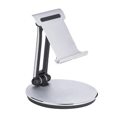 Aluminum Adjustable Dock Cradle Phone Tablet Pad Stand Holder for 14inch iPad PC Samsung Galaxy Ebook Reader