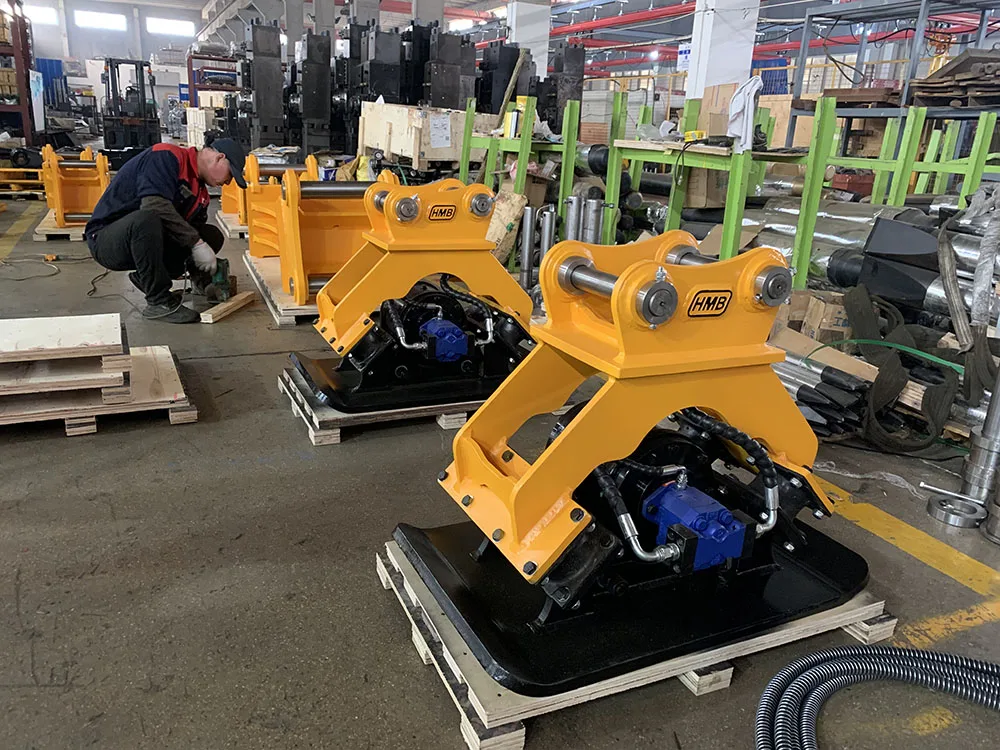 hydraulic vibratory concrete vibrator mini stone vibrating plate compactor excavator hydraulic compactor