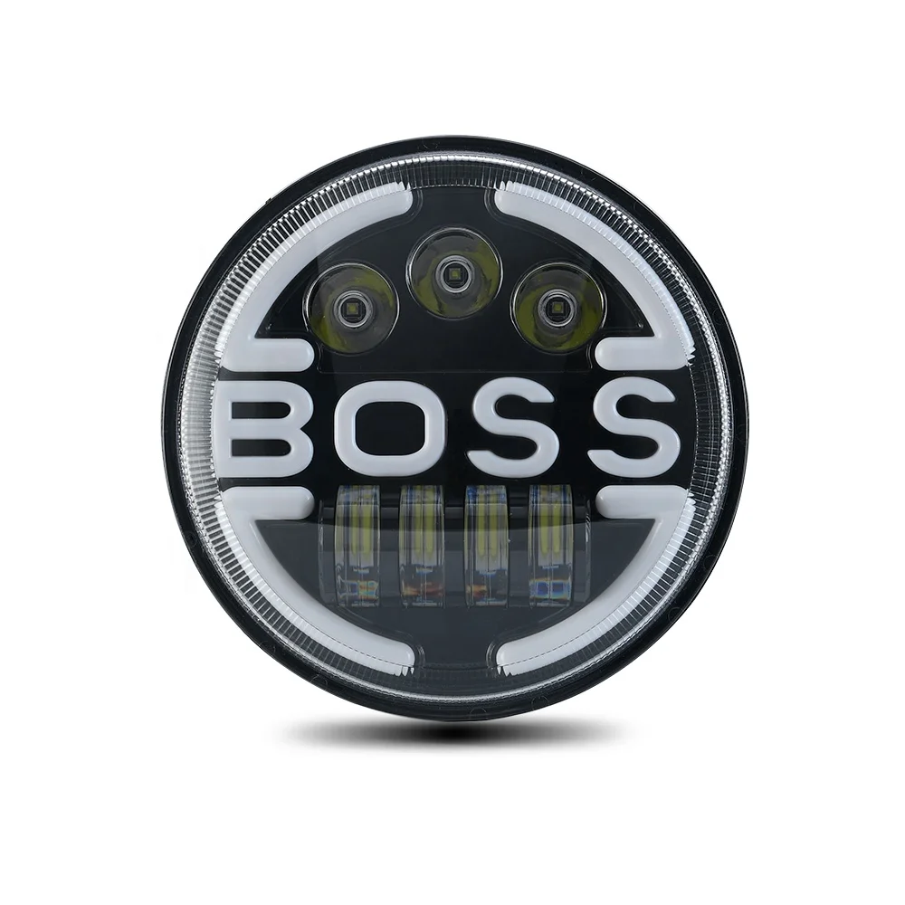 
Round Led Work Light 75W 4 Eyes Motorcycle LED Headlight Automotive Light Off-road Car light 