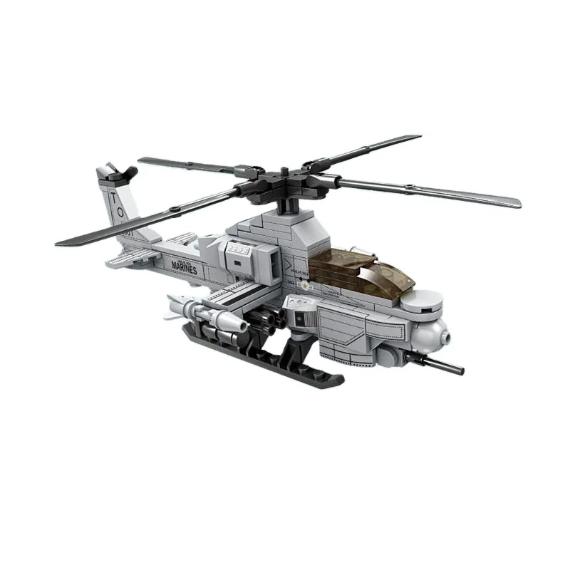 Large 3D Building Block Sets 2024 warcraft fighter for Kids armed helicopterbaby activity cube educational toys