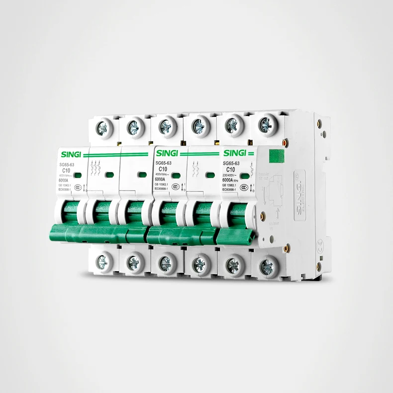 220/400 В 4 полюса 6 Ка мини-автоматический выключатель с сертификацией CE CB