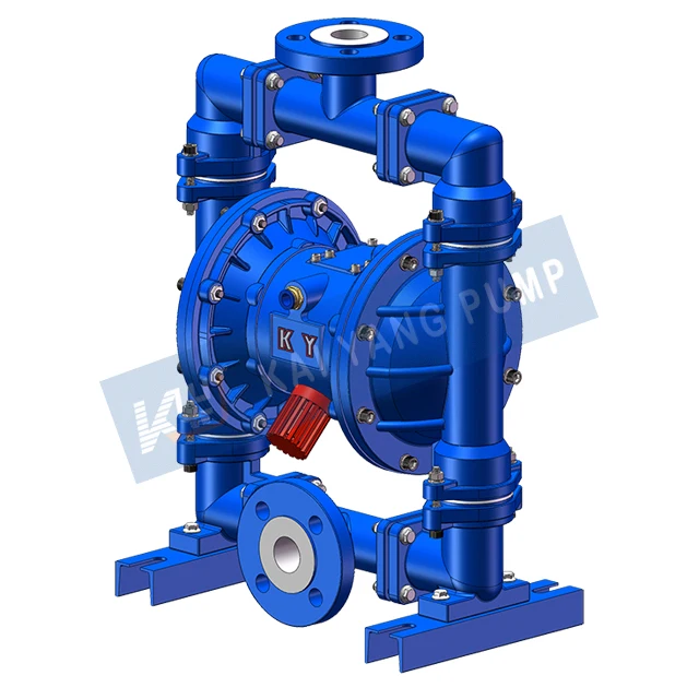 QBY-K32LC Lining PTFE Diaphragm Pump Strong Acid And Alkali Resistance Pneumatic Double The Overall Structural Stability Of