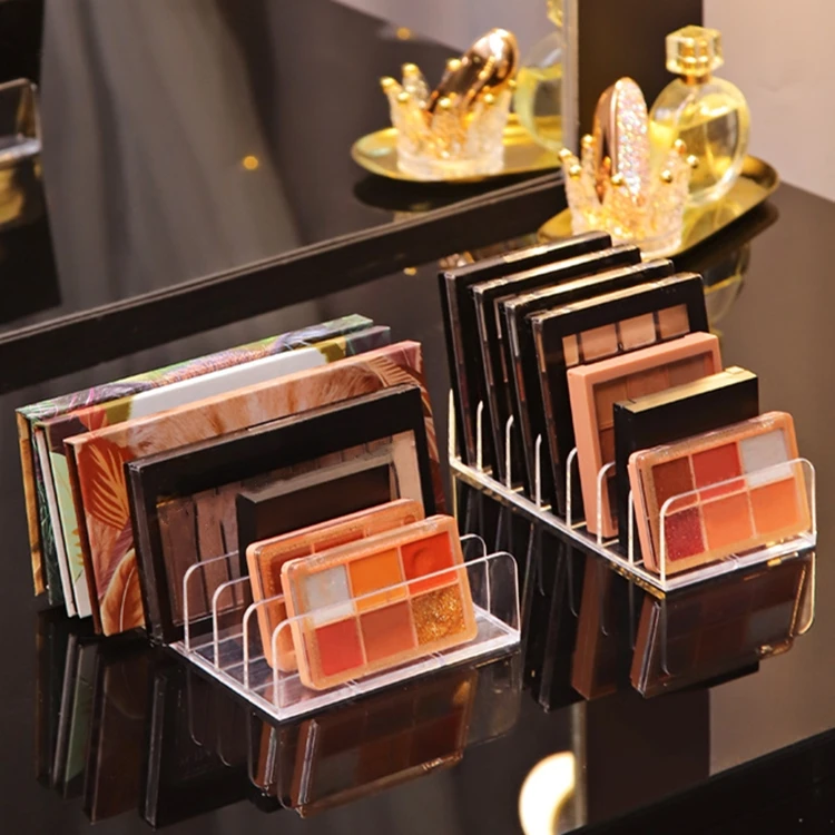 Eyeshadow Organizer Plastic Cash Tray Clear 7 Compartment Money Envelope Holder for Desk Drawer Bill Storage Document Divider