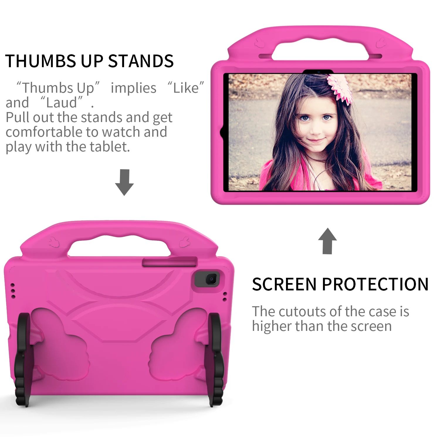 EVA Shockproof Soft Silicone Tablet Cover For Samsung Galaxy Tab A8 10.5 Inch X200 Stand Coque Protective Case