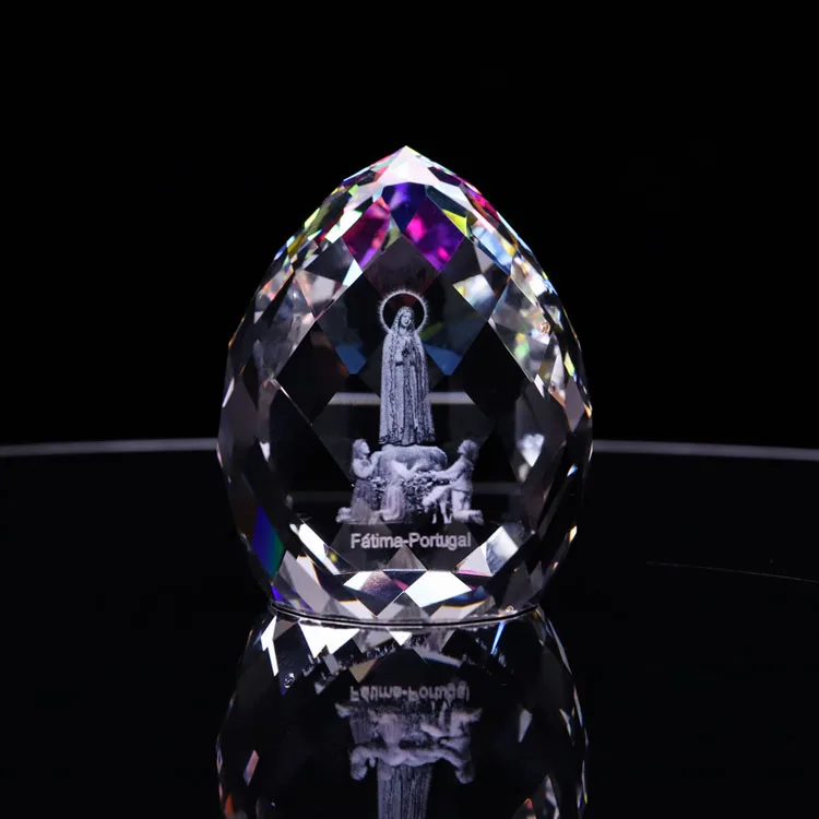 Wholesale Personalized Decorative Religious Tourism Gifts Glass Crystal Wedding Souvenir Gifts