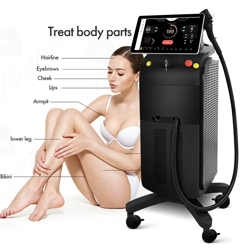 CE factory price 2023 newest 755 1064nm oem 808nm Professional Hot Sales Beauty Equipment Ice Alex Hotselling laser hair removal