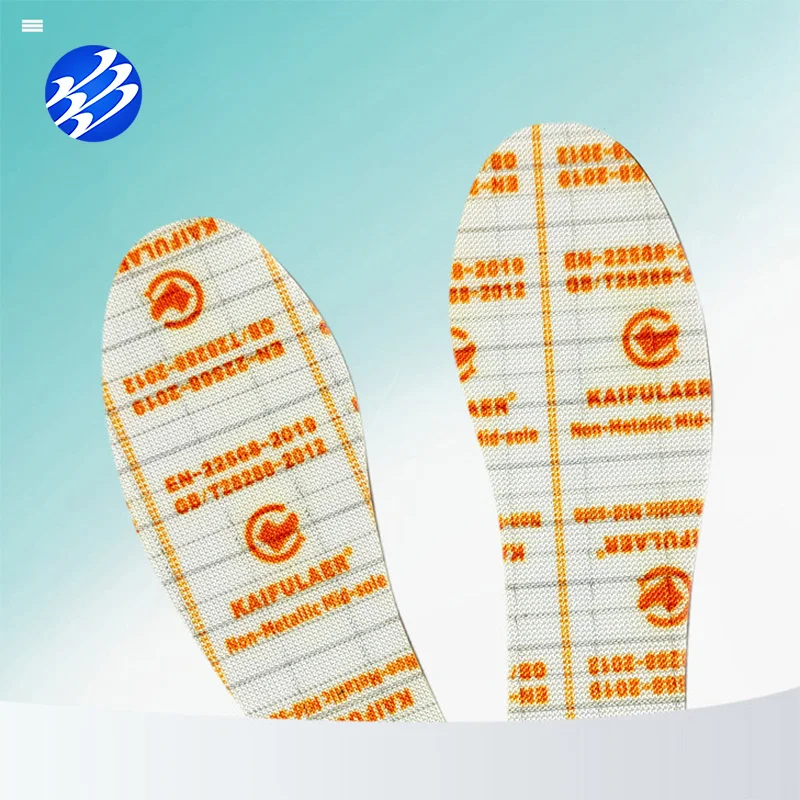 Premium Materials Heated Comfort Sports Custom Shoe Insoles Puncture-Resistant Performance  Kevlar Insole Safety Shoe