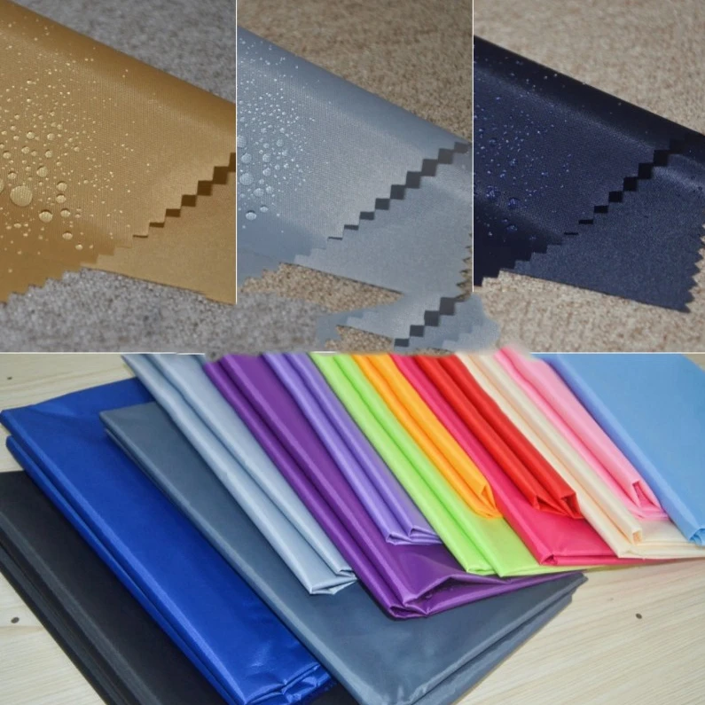 Custom Lining Fabric Bag Inner Material 100% Polyester 190t Poly Taffeta Fabric for Outdoor Waterproof Fabric