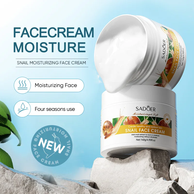 Skin Rejuvenating Snail Moisturizing Firming Wrinkle Repairing Brightening and Whitening face cream