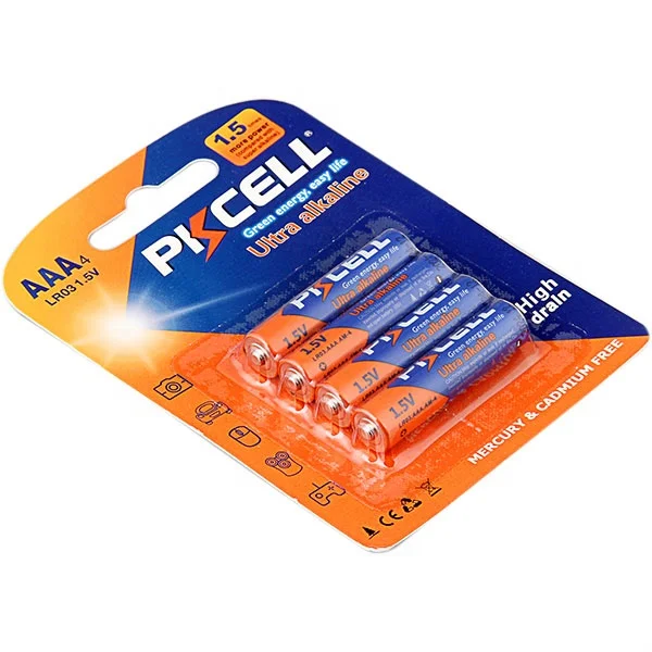 Alkaline battery aaa lr03 am4 cell for wireless keyboard electronics tv remote controls