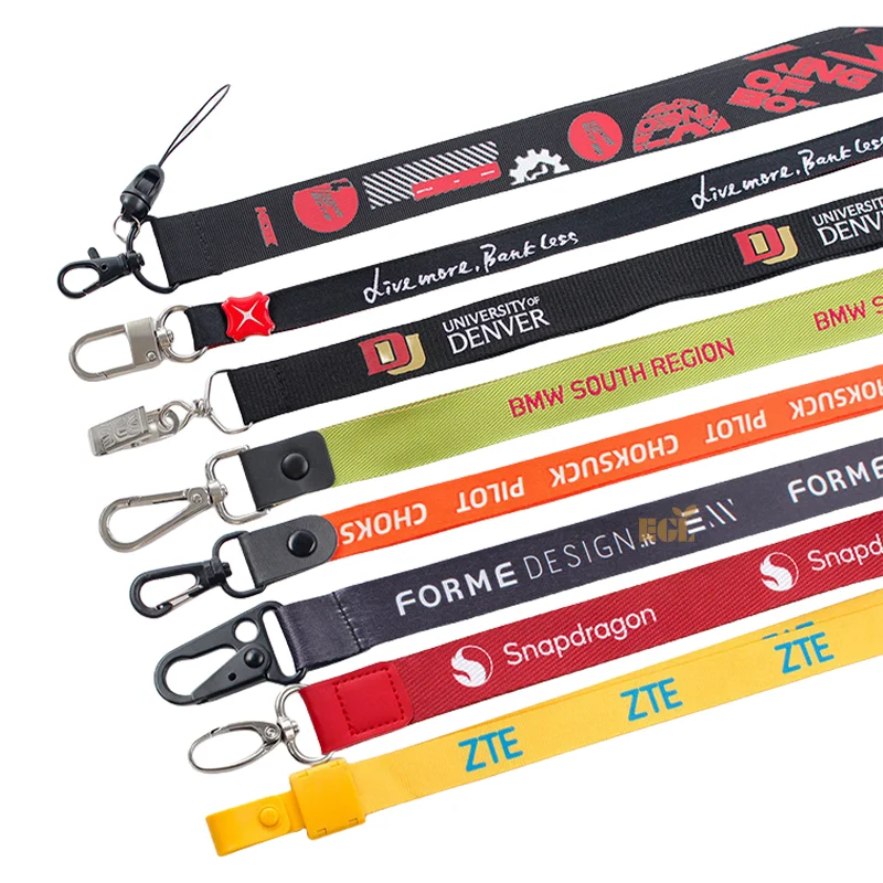 Decoration Ribbon Custom Logo Printed Lanyard Softly Smooth Customized Satin Ribbon
