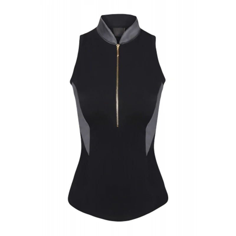 Custom Polyester Spandex Fabric Sweat Wicking Riding Competition Summer T-Shirt Equestrian Clothing Wholesale