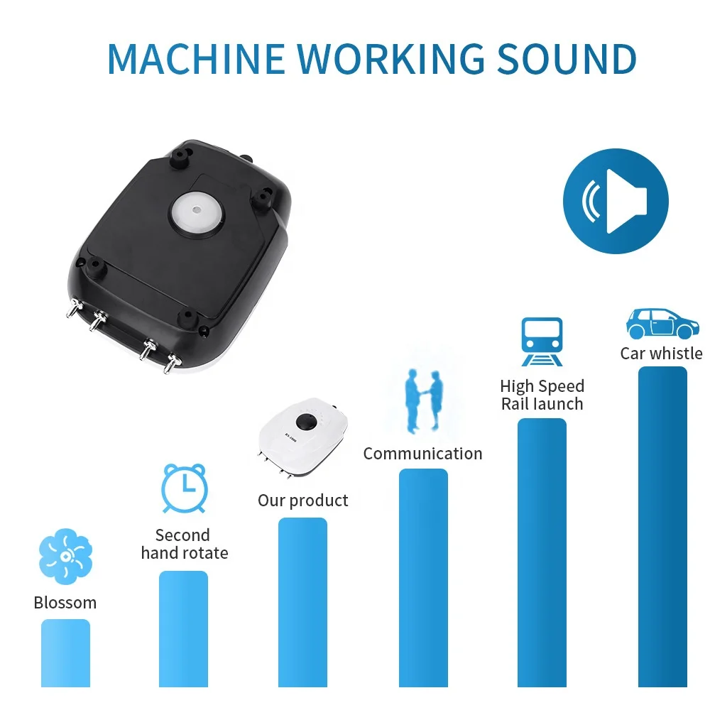 RS600/700/800/900/1000 oxygen pump high power silent oxygen pump aerator porous aquarium air pump for fish tank
