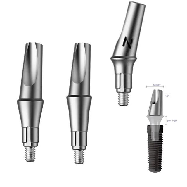 
Narrow neck dental implant Angled Abutment 15 degree 25 degree 