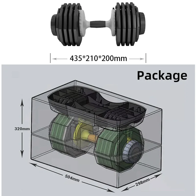 Body Building Colorful Custom Dumbbell Adjustable Fitness Equipment Gym Weights Set Adjustable Dumbbell Set