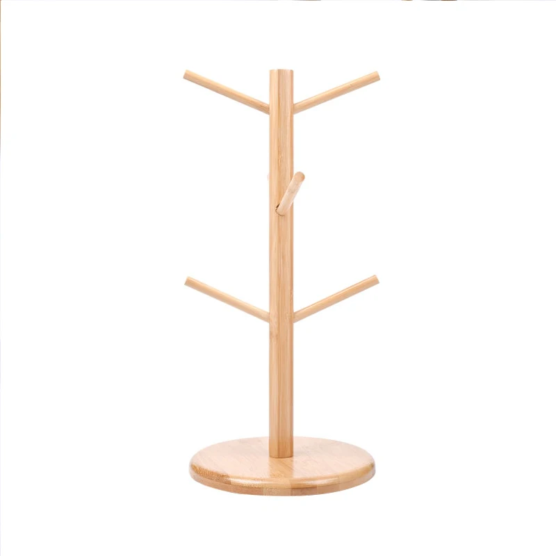 TAOTAOJU Kitchen Supplies Tea Cup Dry Wood Material  Wooden Kitchenware Hanger Storage Rack