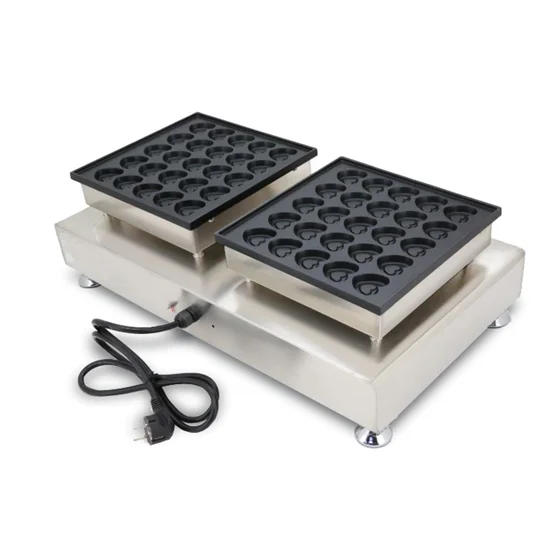 New Style Commercial Electric Commercial 50 Holes Waffle Maker Mini Heart Shape Muffins Waffle Machine
