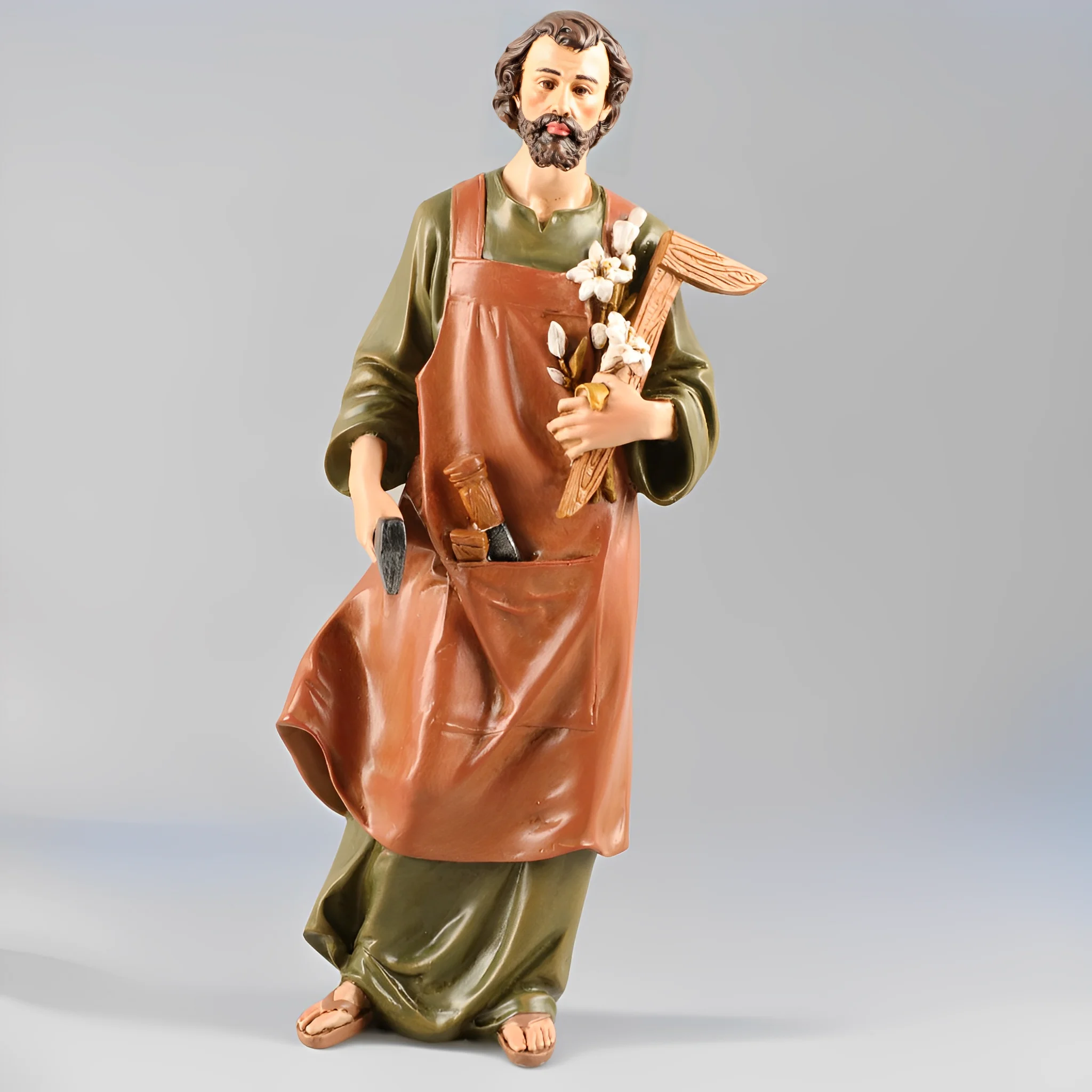 Factory wholesale catholic religious statues resin st image products saint items wholesale st 24.5cmH Joseph the Carpenter