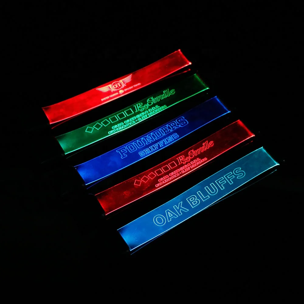 Ismart Night Club Glow Flashing Bracelets Neon Party Light Up Rave Concert Bracelets
