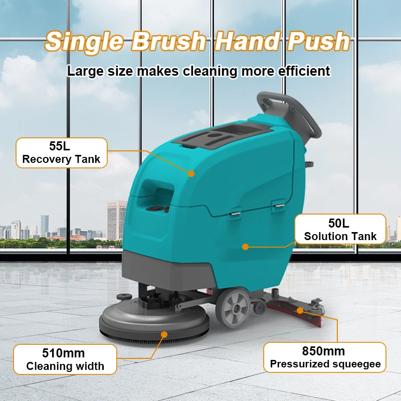 M510S High Performance And Low Noise Floor Cleaning Machine 105 Filter Water Tank Scrubber Equipment