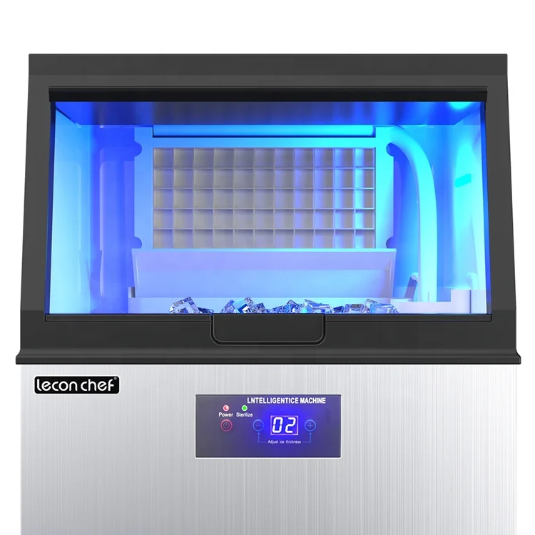 Commercial Household Stainless Steel 45kg/day Clear Ice Cubes Maker for restaurant hotel milk tea shop