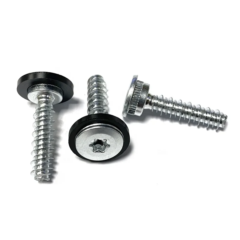 Zinc Plated Six Lobe Torx Head Shoulder High Low Style Thread Forming Self Threading Screws Custom for Plastic with Washer