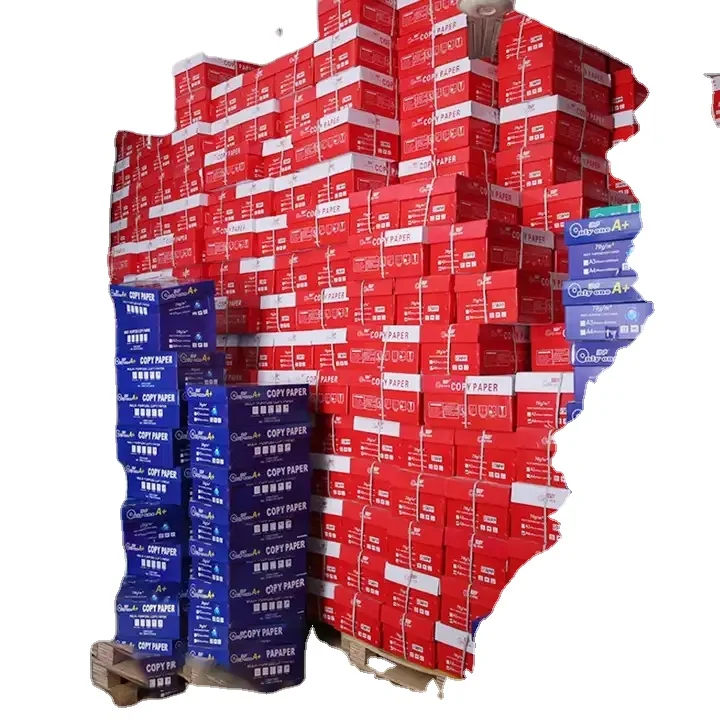 China Manufacturers OEM 70GSM 75GSM 80GSM 100% Pulp A4 Paper Copier 500 Sheets/Ream - 5 Reams/Box A4 Copy Paper