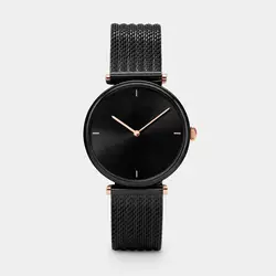 Minimalism two needle ladies watch fashion gril small dial vintage watch