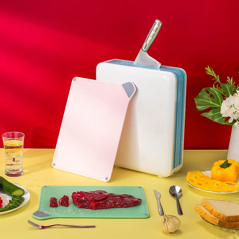 Jesun Intelligent Multifunction Kitchen Smart Cheese Plastic Cutting Board Set With Tray