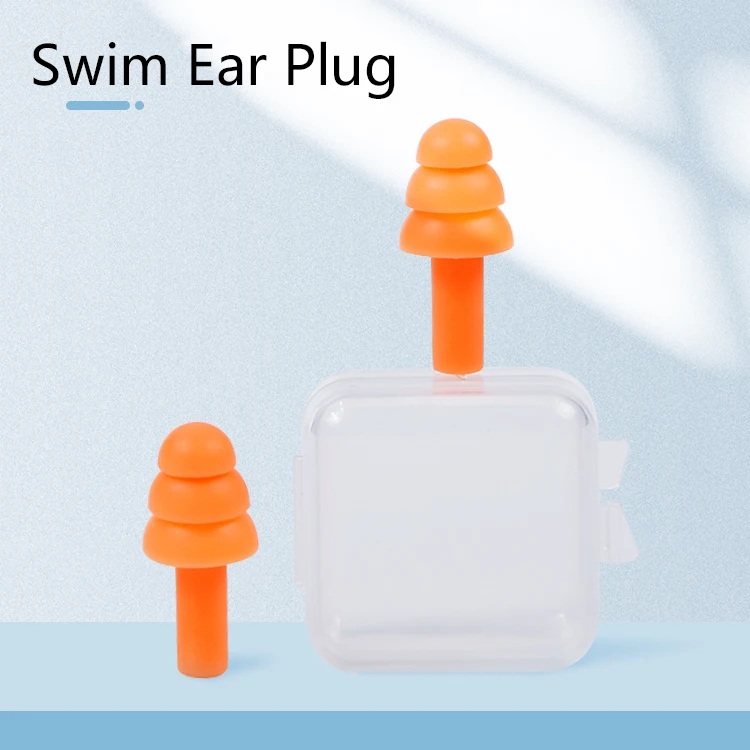 Swim Reusable Silicone Earplugs Perfect Bathing Partner Christmas Tree Polybag Silicone Plugs Ear Plug Diving in Ear earbud