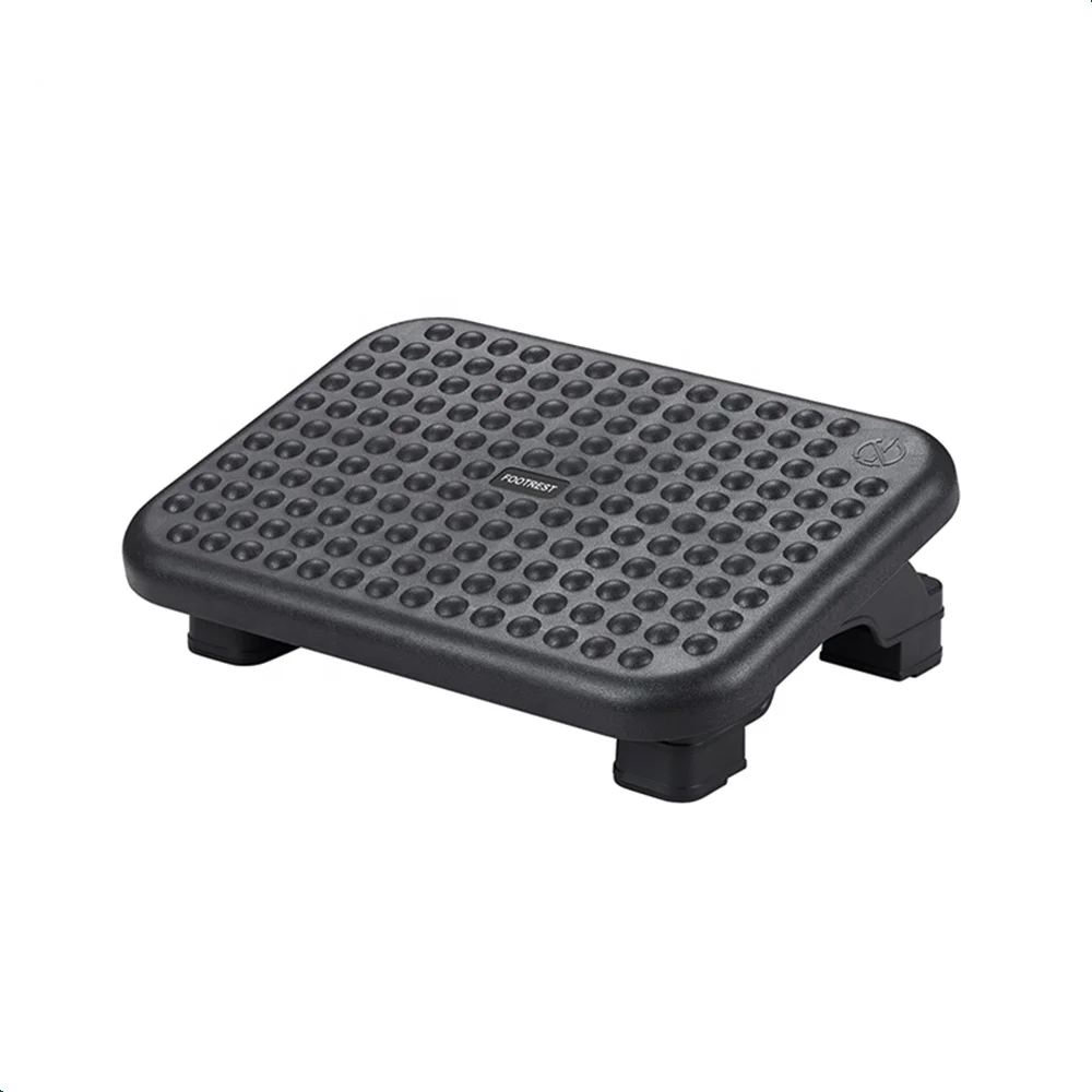 Ergonomic Design Plastic  Adjustable Massage Office Footrest foot rest