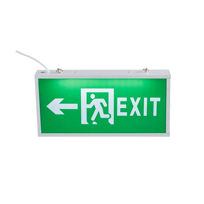 Wall Mounted 3W Emergency Exit Sign Safety Sign With Lithium-ion Battery 3 Hours Maintained