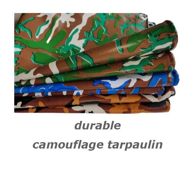 Camouflage General Purpose Cover Pvc Tarpaulin