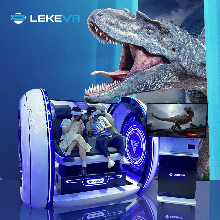LEKE VR 9D Movie Simulator Game 9D Virtual Reality Cinema Simulator VR Motion Egg Chair Simulator