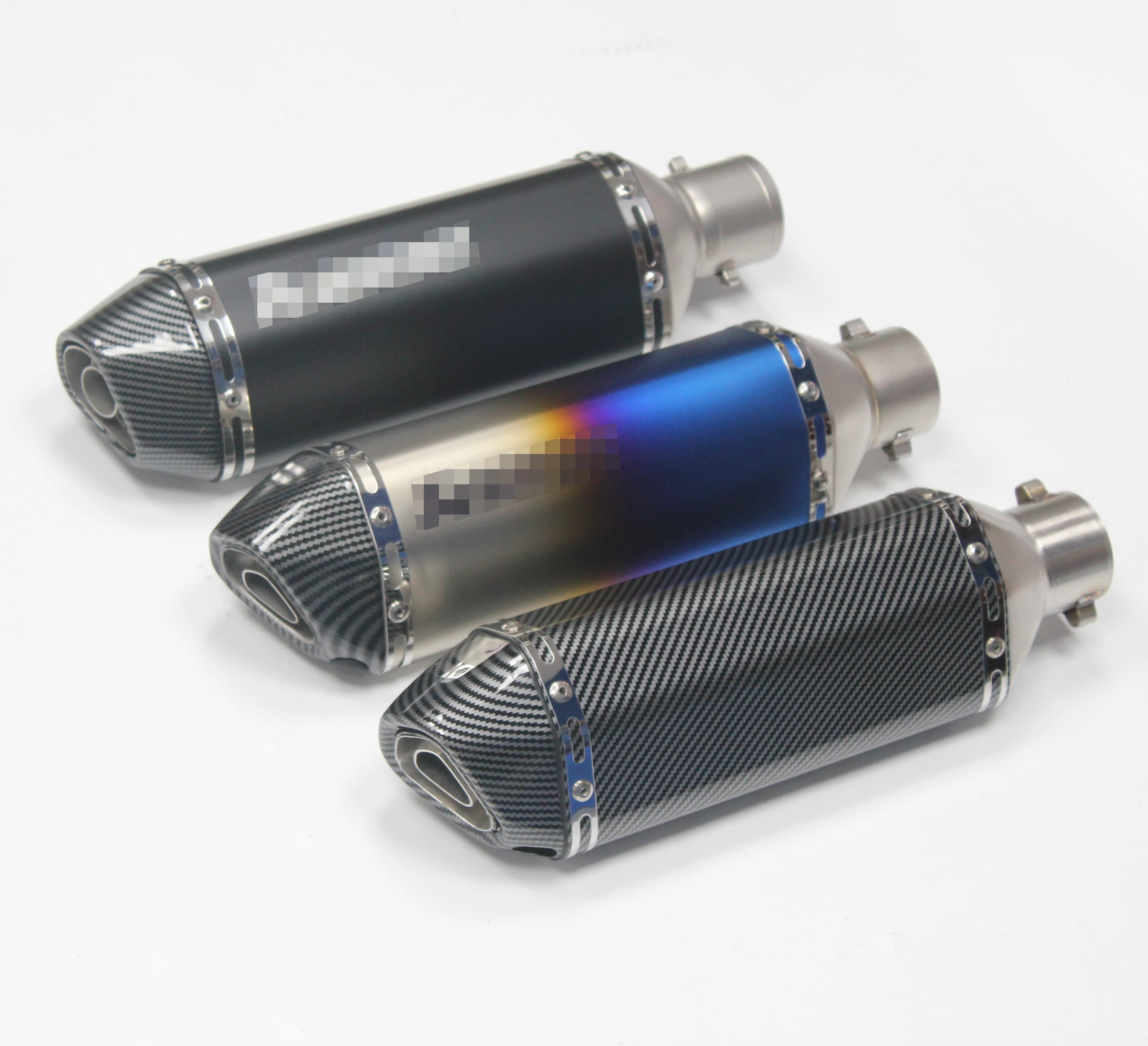 For MT07 R1 ER6N CBR250R Motorcycle Exhaust Modified Muffler Pipe Scooter Pit Bike Dirt Motocross for Nmax Tmax530 Msx125