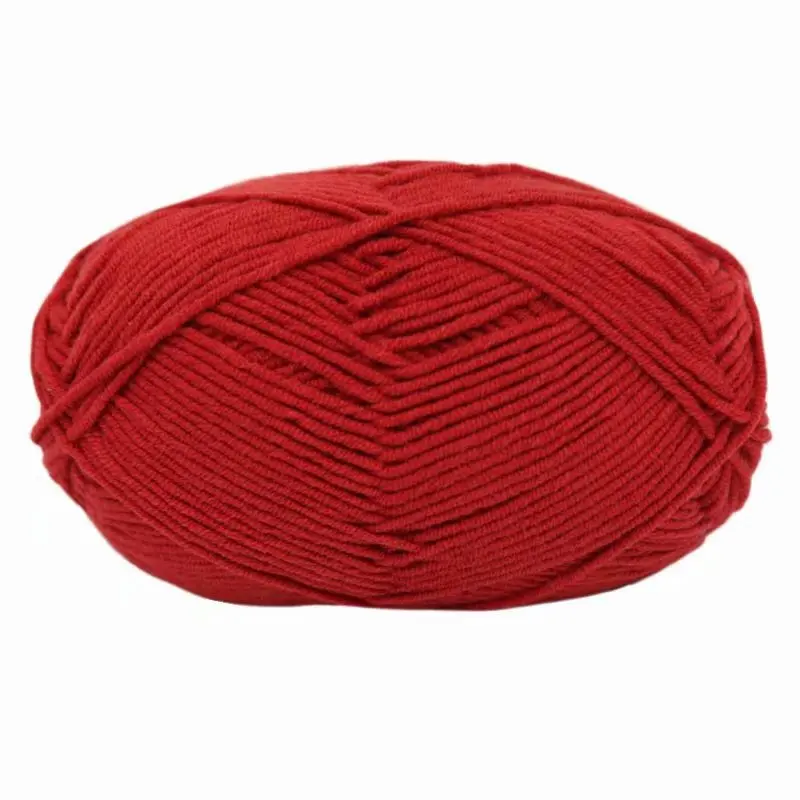 DIY 4 ply milk cotton crochet yarn suitable for babies 50g