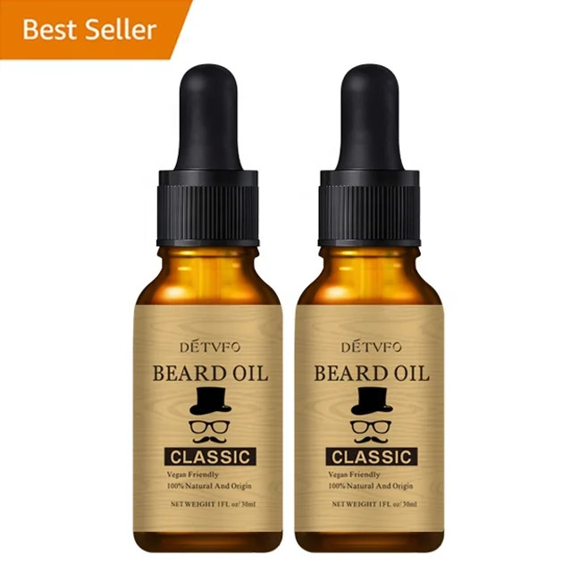 Private Label Wholesale Factory 100% Organic Men Beard Care Essential Beard Growth Oil for Men