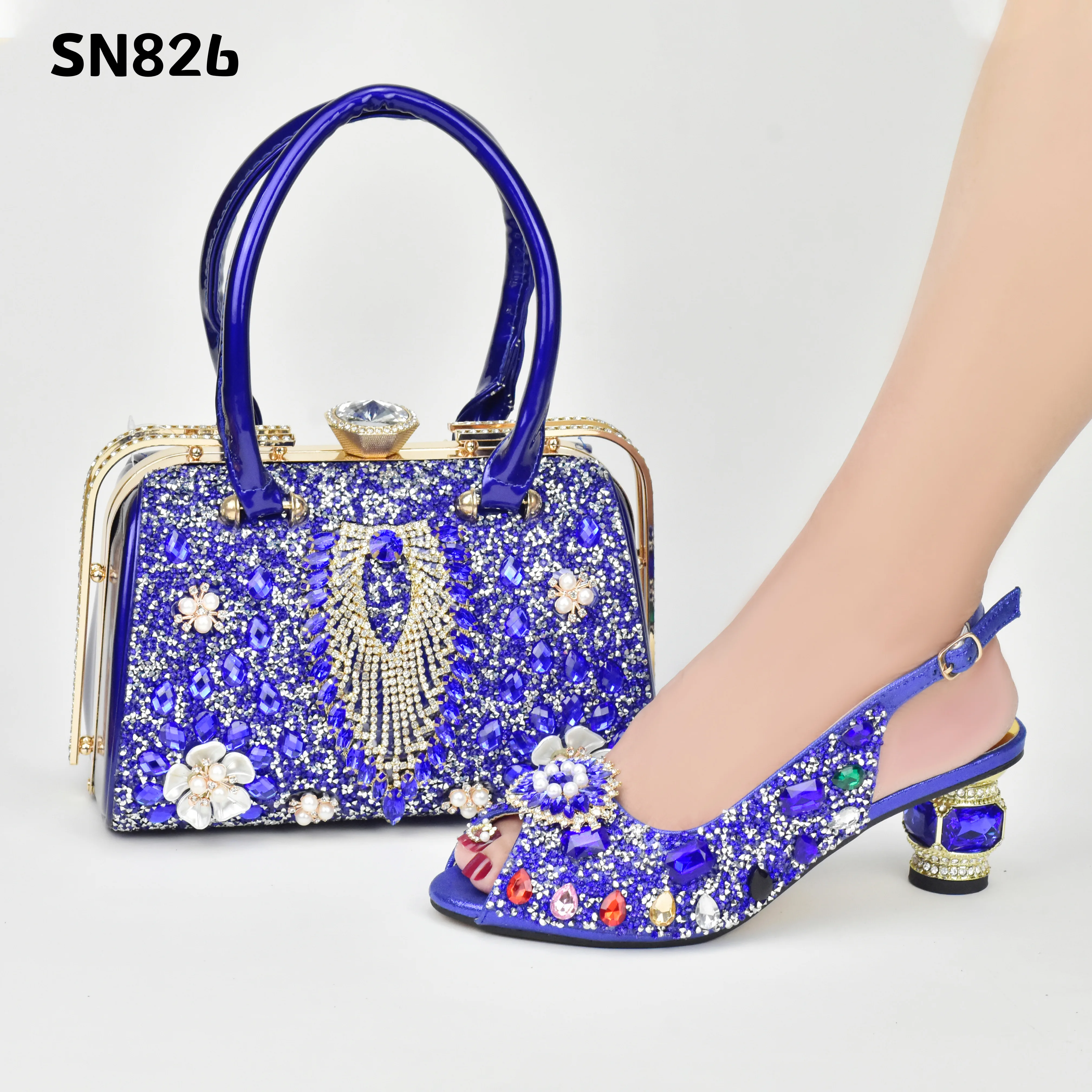 Best quality 3 inch sexy ladies italian shoes and bags 2022 black shoes matching bag