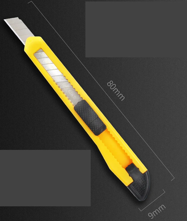 
Amazon hot style refillable plastic and mental utility knife stainless multifunction utility art knife for office school 