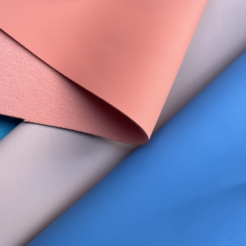 Promote Price 1.4 mm Coated Backing Leather PU Synthetic Material leather For Shoes