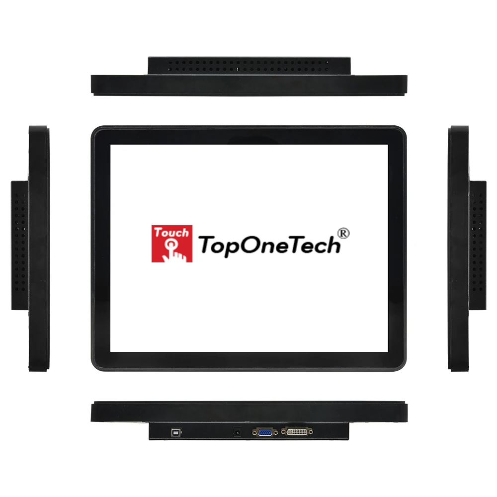 
TopOneTech 15 inch open frame touch screen monitor capacitive panel raspberry pi pantalla tactil in Stock moniteur ecran tactile 