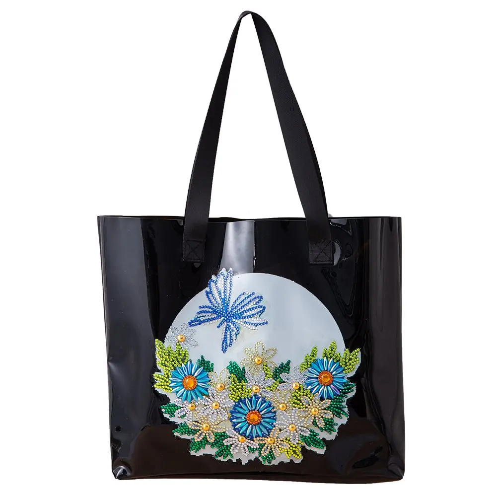 Butterfly  5D DIY Craft Bag diamond painting PU handbag