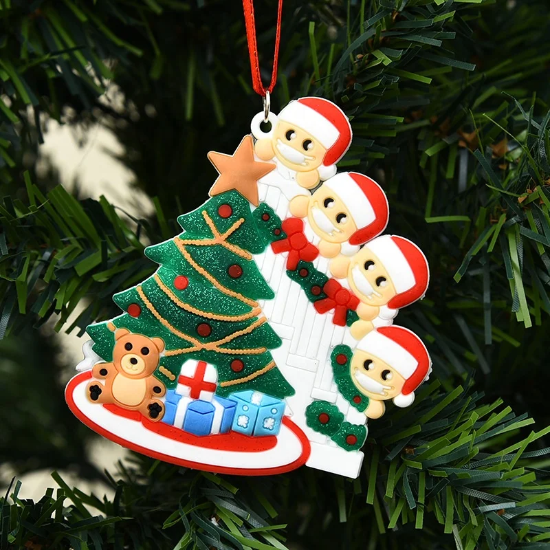 Multiple Design Options Manufactures Custom 2020 Personalized Family Christmas Tree Decoration Ornament Supplies